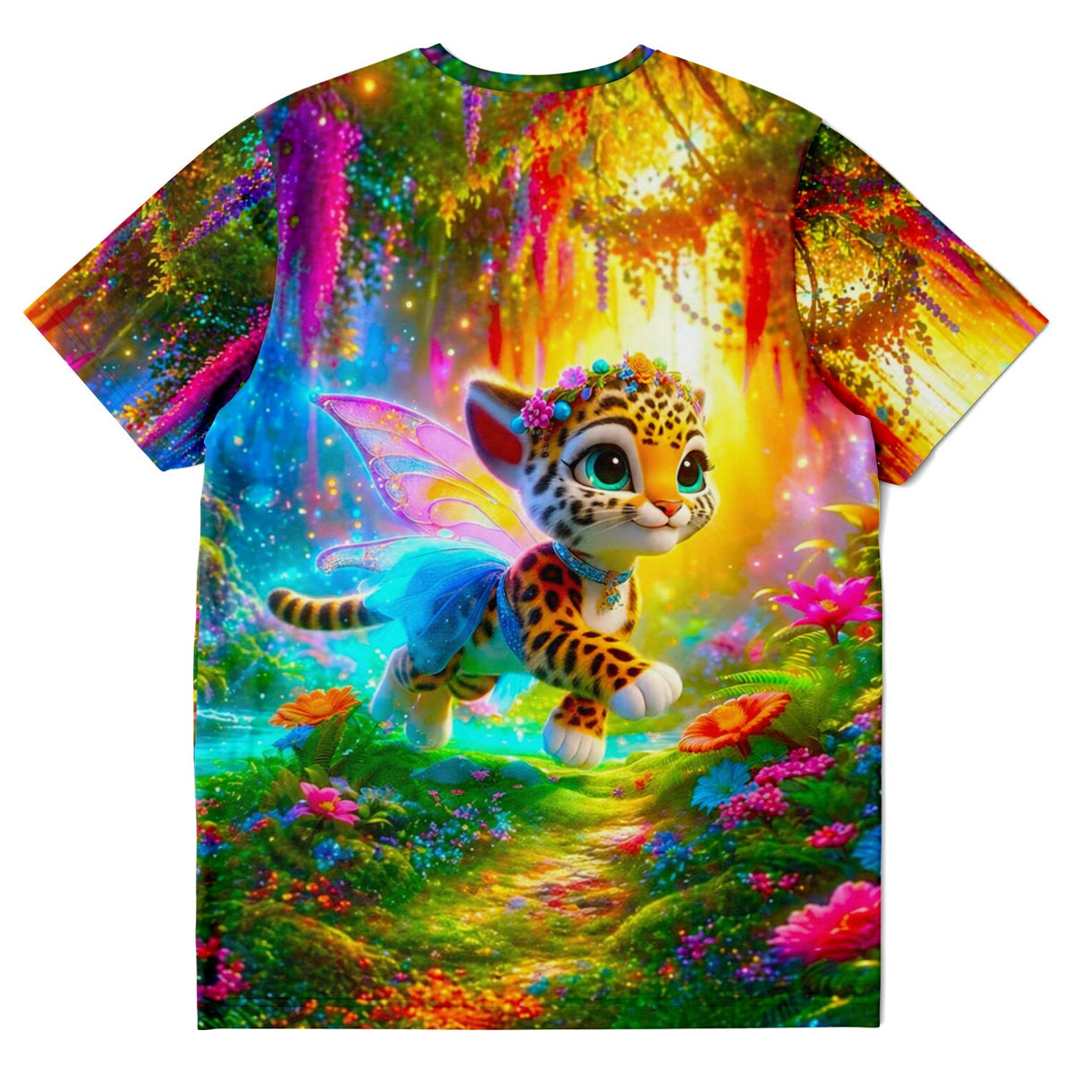 Dreamer T-Shirt mit Finja der kleinen Tigerfee, farbenfrohes Design im Stil unserer beliebten Diamond Painting Motive