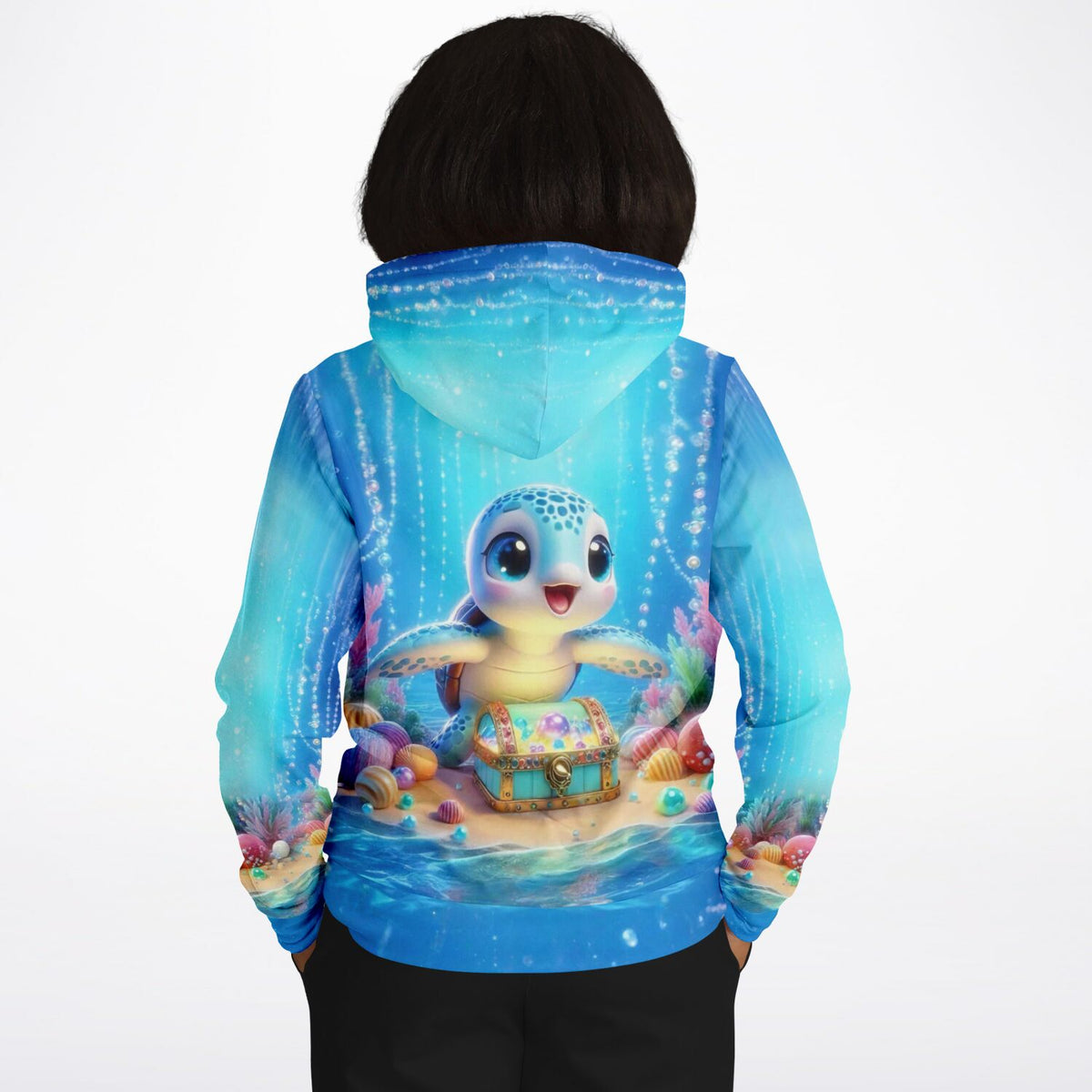 Dreamer Hoodie Kleiner Schatzwächter mit Unterwasser-Motiv, perfekt für Fans von Diamond Painting und Kunstdesigns