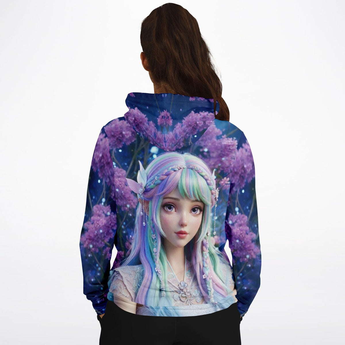 Dreamer Hoodie mit Feenprinzessin Elara Motiv, ideal für Fans von Diamond Painting und liebevollem Design.