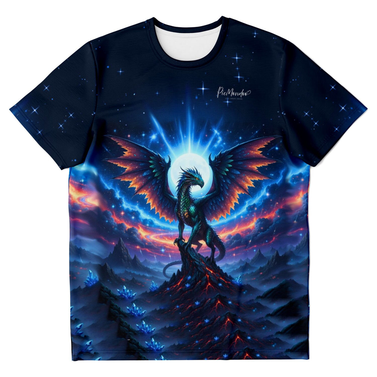 Dreamer T-Shirt Aetherion mit Drachen-Motiv, perfekt für Fans von Diamond Painting und Malen nach Zahlen