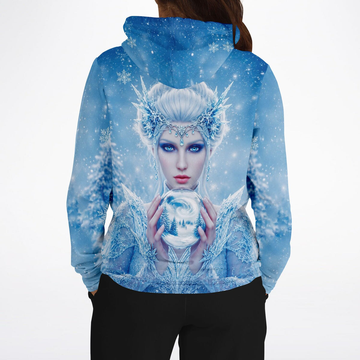 Dreamer Hoodie mit Eiskönigin Motiv, perfekt für Fans von Diamond Painting und Malen nach Zahlen Fantasywelten