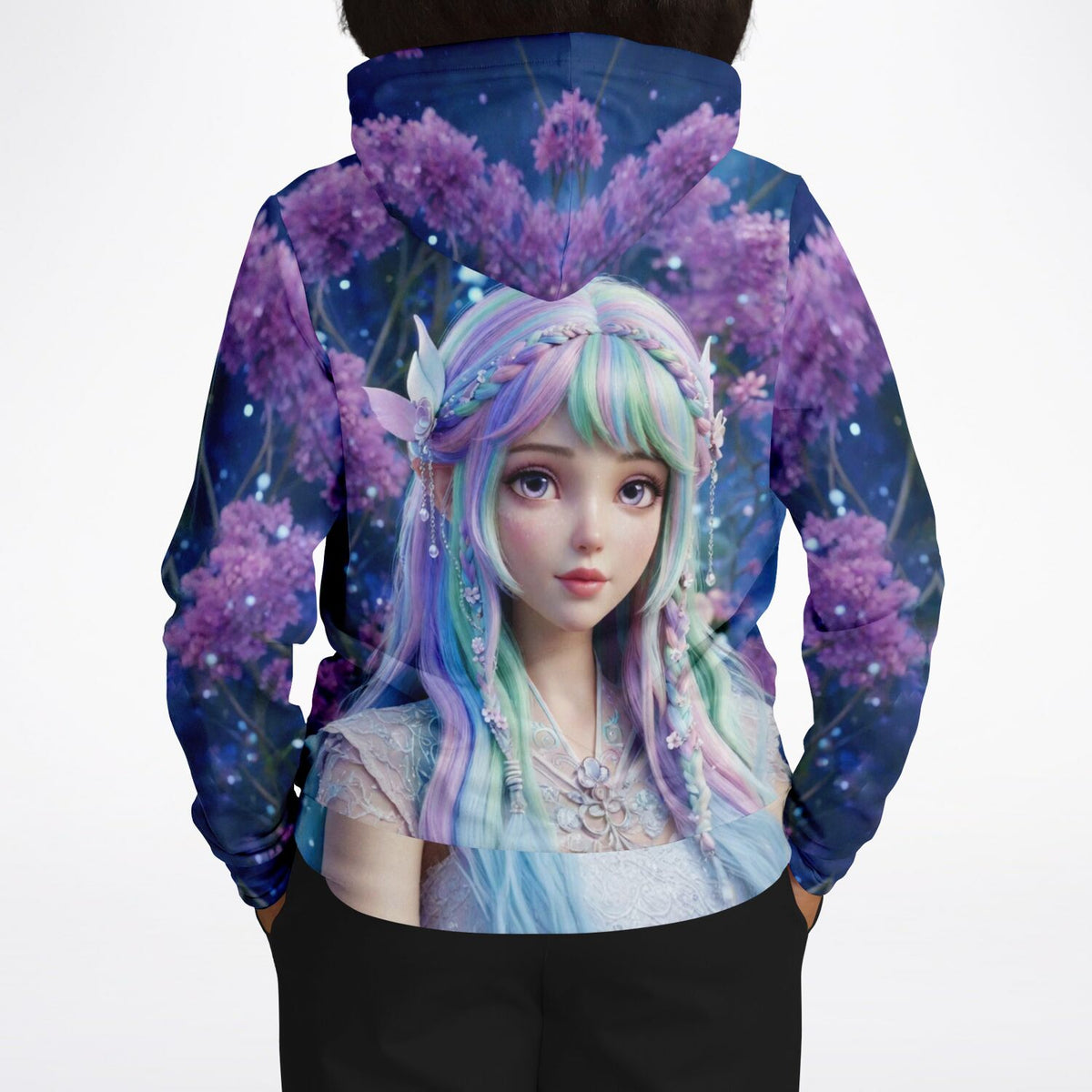 Dreamer Hoodie mit Feenprinzessin Elara Motiv, ideal für Fans von Diamond Painting und Malen nach Zahlen Designs.