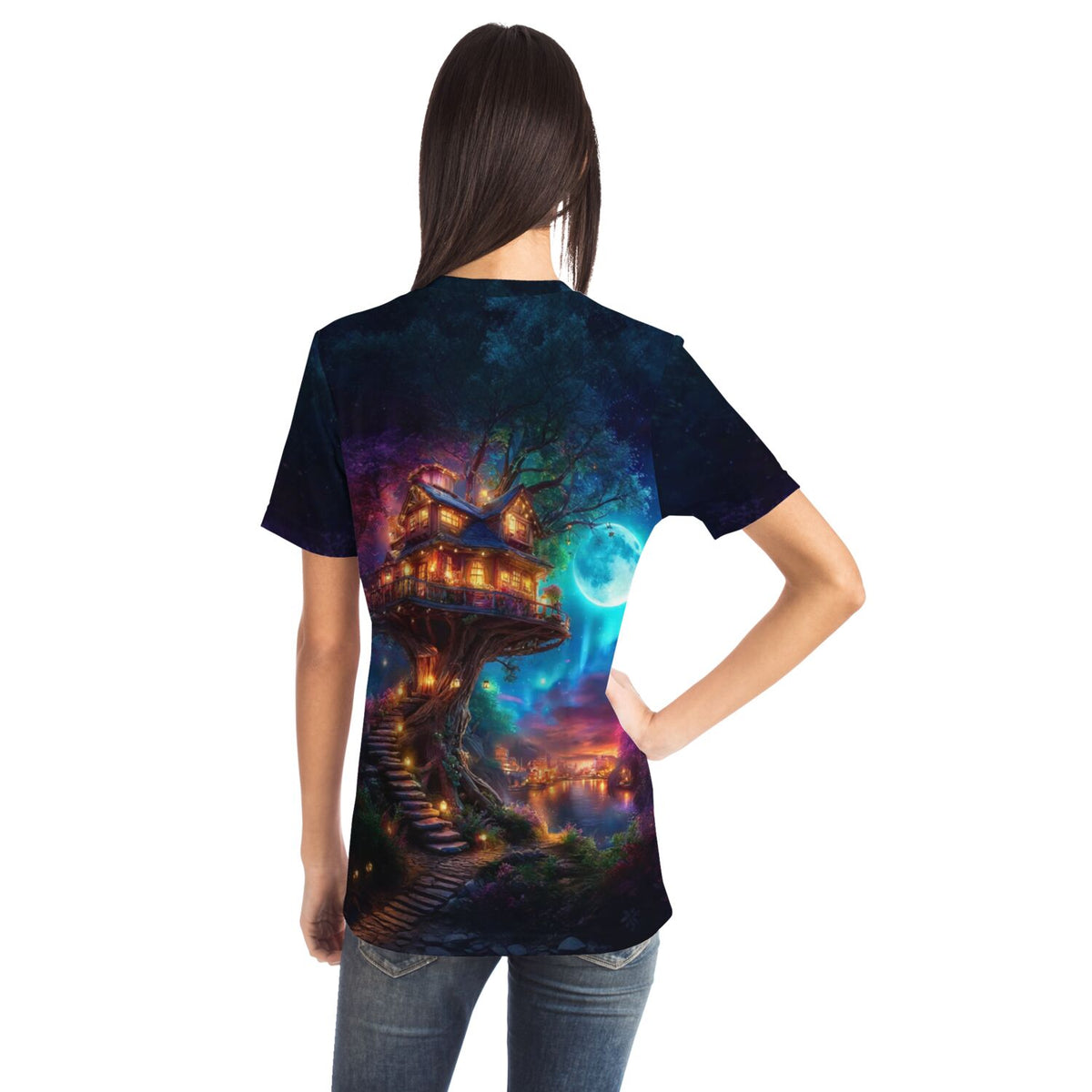 T-Shirt mit Sternhafen der Wanderer Motiv – perfekt als Alternative zu Malen nach Zahlen für Erwachsene