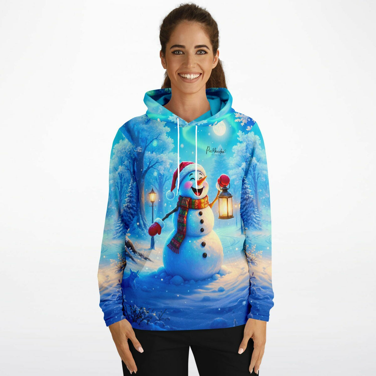 Dreamer Hoodie mit festlichem Schneemann-Motiv, perfekt für Fans von Diamond Painting und Malen nach Zahlen