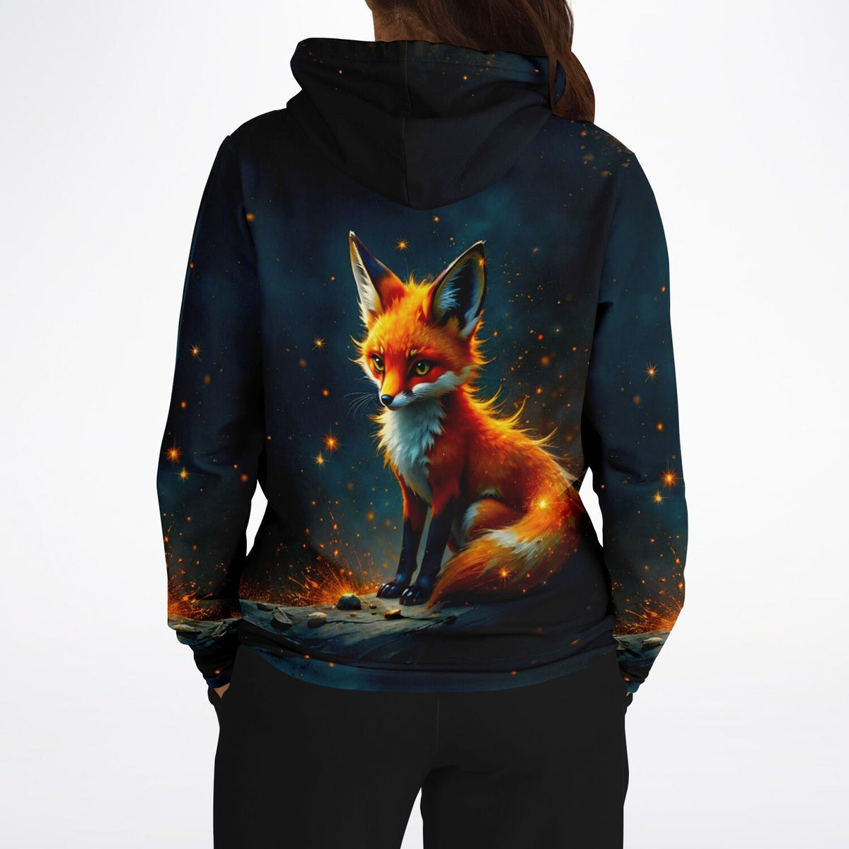 Dreamer Hoodie mit magischem Fuchs-Motiv, perfekt für Fans von kreativen Designs und Malen nach Zahlen Kunstwerken