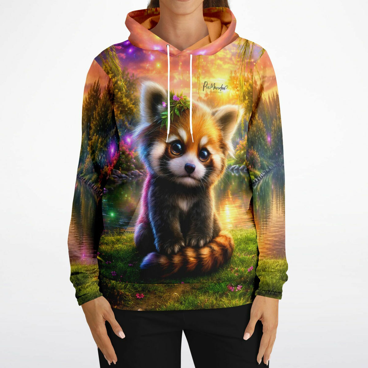 Dreamer Hoodie Kind des Waldes mit süßem Roten Panda, passend zu den Motiven unserer Diamond Painting Sets.