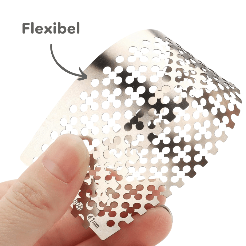 Flexible Edelstahl-Schablone für Diamond Painting zur präzisen Ausrichtung von runden und eckigen Steinen