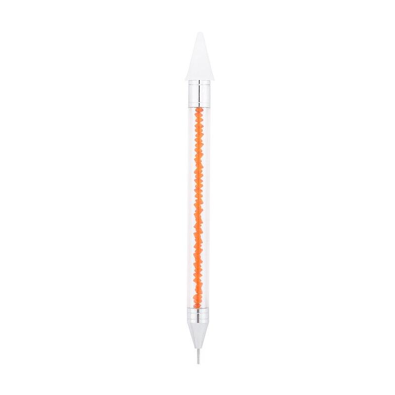 Eleganter oranger Diamond Painting Stift als praktisches Werkzeug für exaktes Setzen der 5D Diamanten