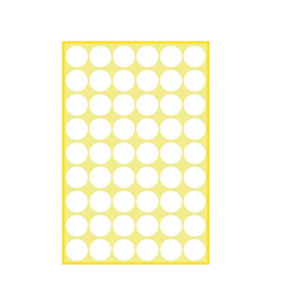 Selbstklebende Etiketten für Diamond Painting Aufbewahrungsdosen, 66 weiße runde Aufkleber zur Organisation