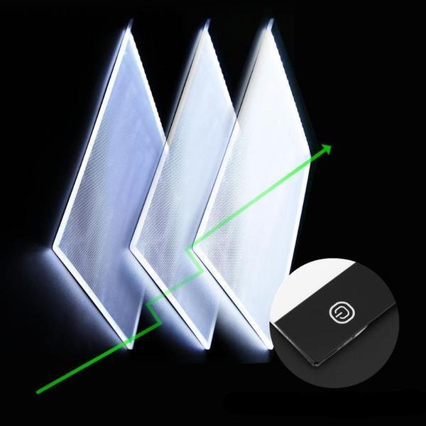 Leuchtendes A3 LED-Pad für Diamond Painting und Malen nach Zahlen mit Touch-Steuerung für augenschonendes Arbeiten