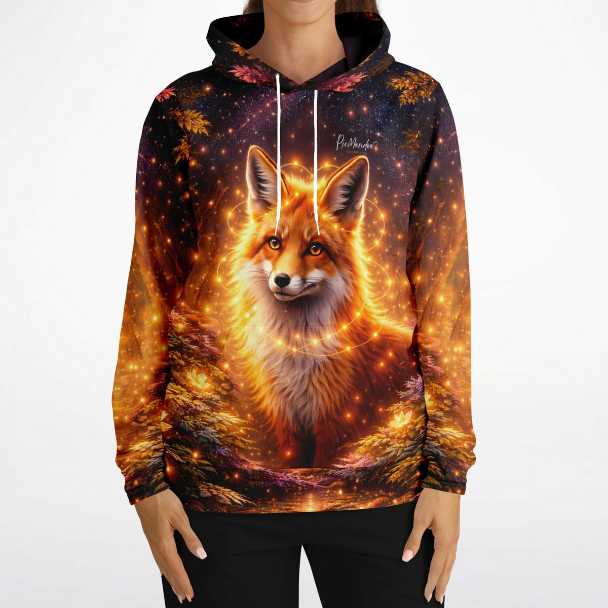 Dreamer Hoodie mit magischem Fuchs-Design, passend zum kreativen Stil beliebter Diamond Painting Motive von Picmondoo.