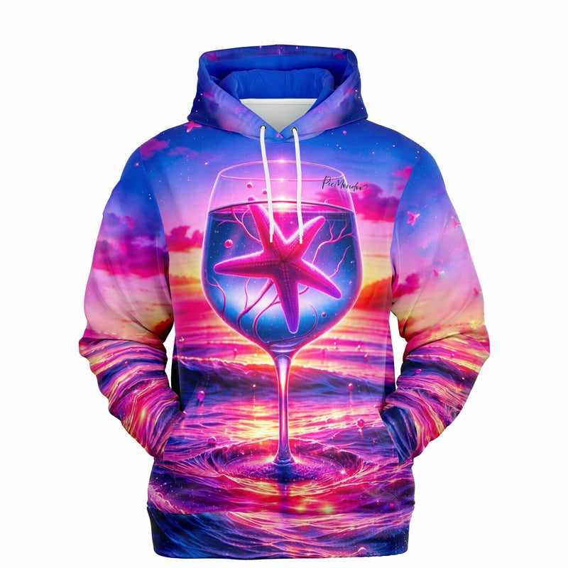 Dreamer Hoodie Seesternzauber mit buntem Meeres-Motiv im Stil von Diamond Painting und Malen nach Zahlen Designs