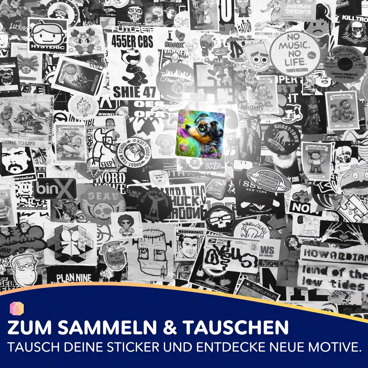 Buntes Yaro Motiv als Sticker für das Diamond Painting Zubehör und zum Sammeln von Picmondoo