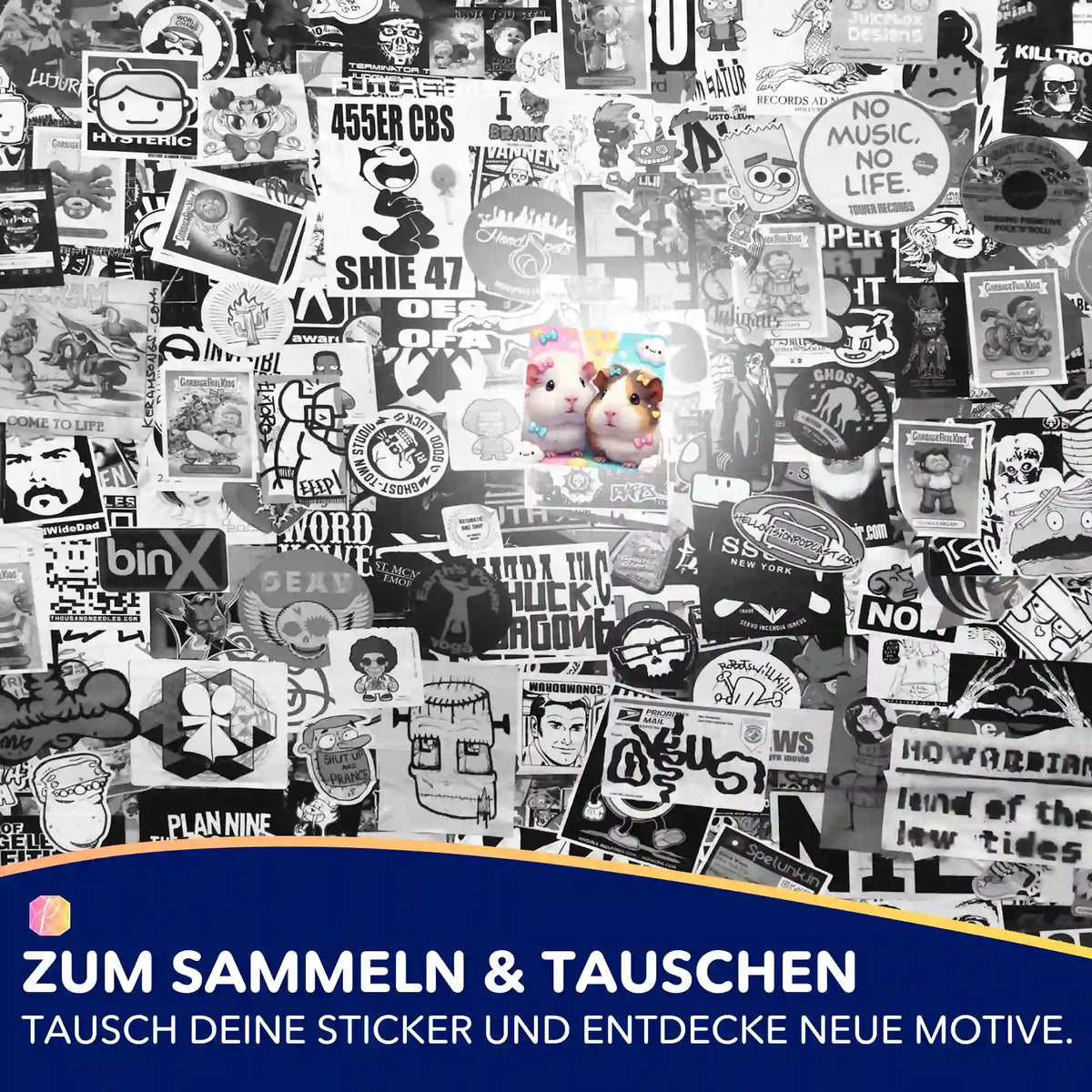 Picmondoo Sticker-Set Maggie und Moritz als bunte Aufkleber zur Organisation von Diamond Painting und Bastelprojekten