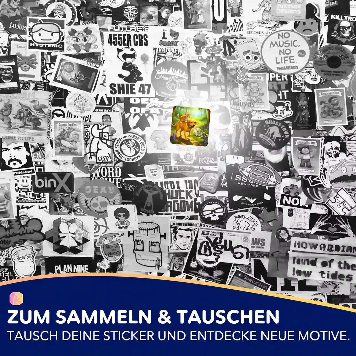 Picmondoo Sticker-Set mit Waldspaziergang Motiv für Diamond Painting und Malen nach Zahlen Fans zum Sammeln