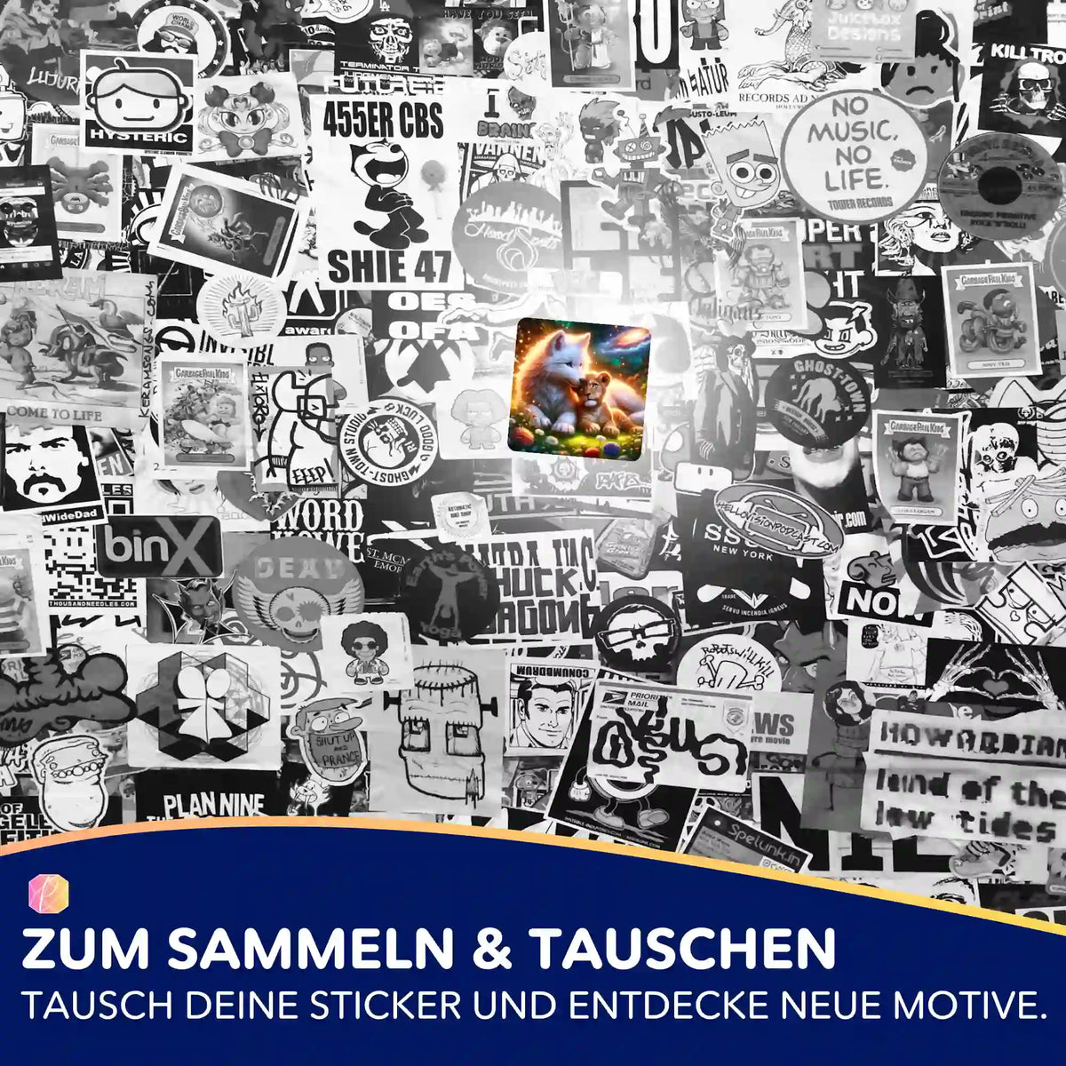 Picmondoo Sticker-Set mit Fenris & Solaris Motiv zur Organisation deiner Diamond Painting und Malen nach Zahlen Sets.