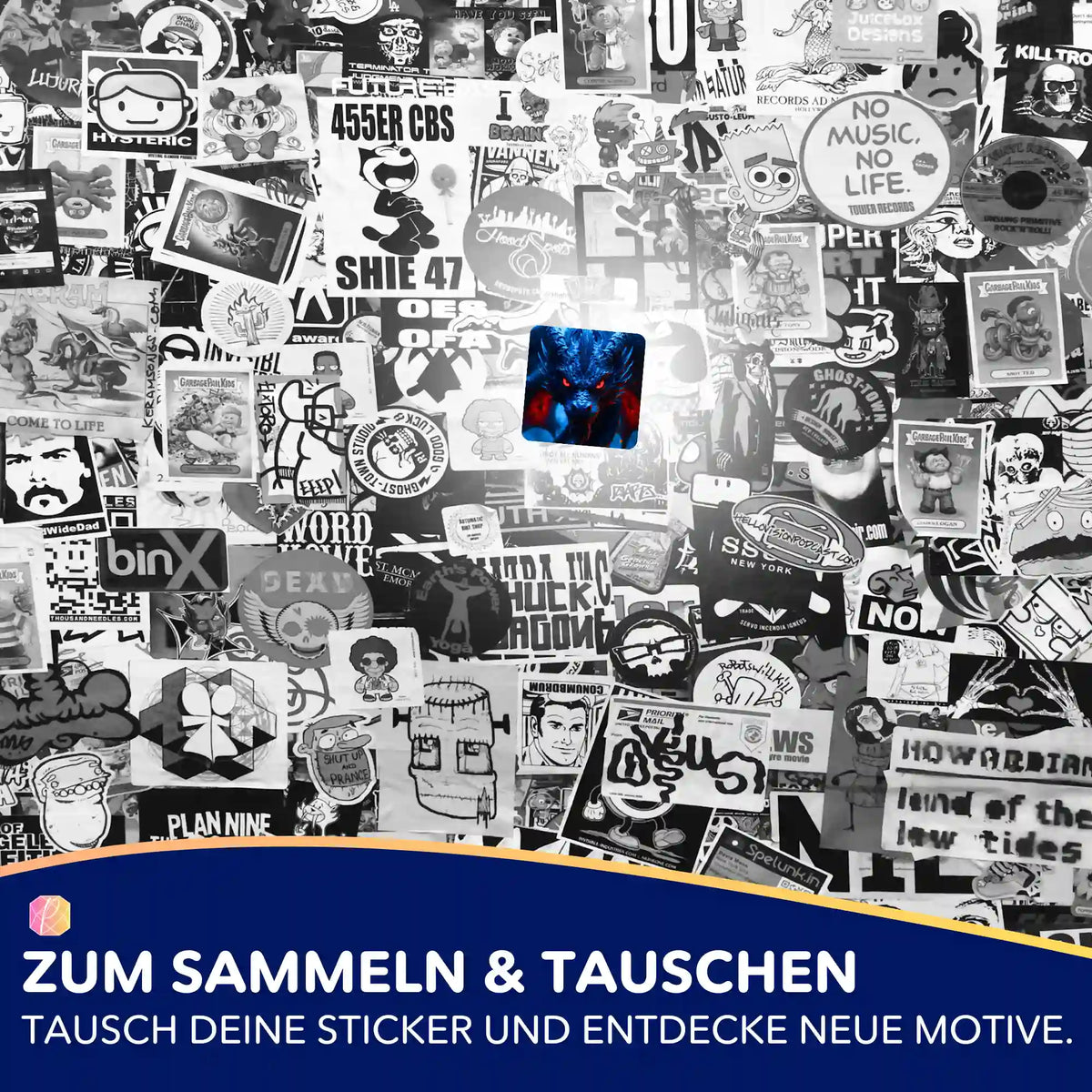Picmondoo Sticker-Set mit Red Eyes Dragon Motiv zur Organisation von Diamond Painting Zubehör und Bastelsets.