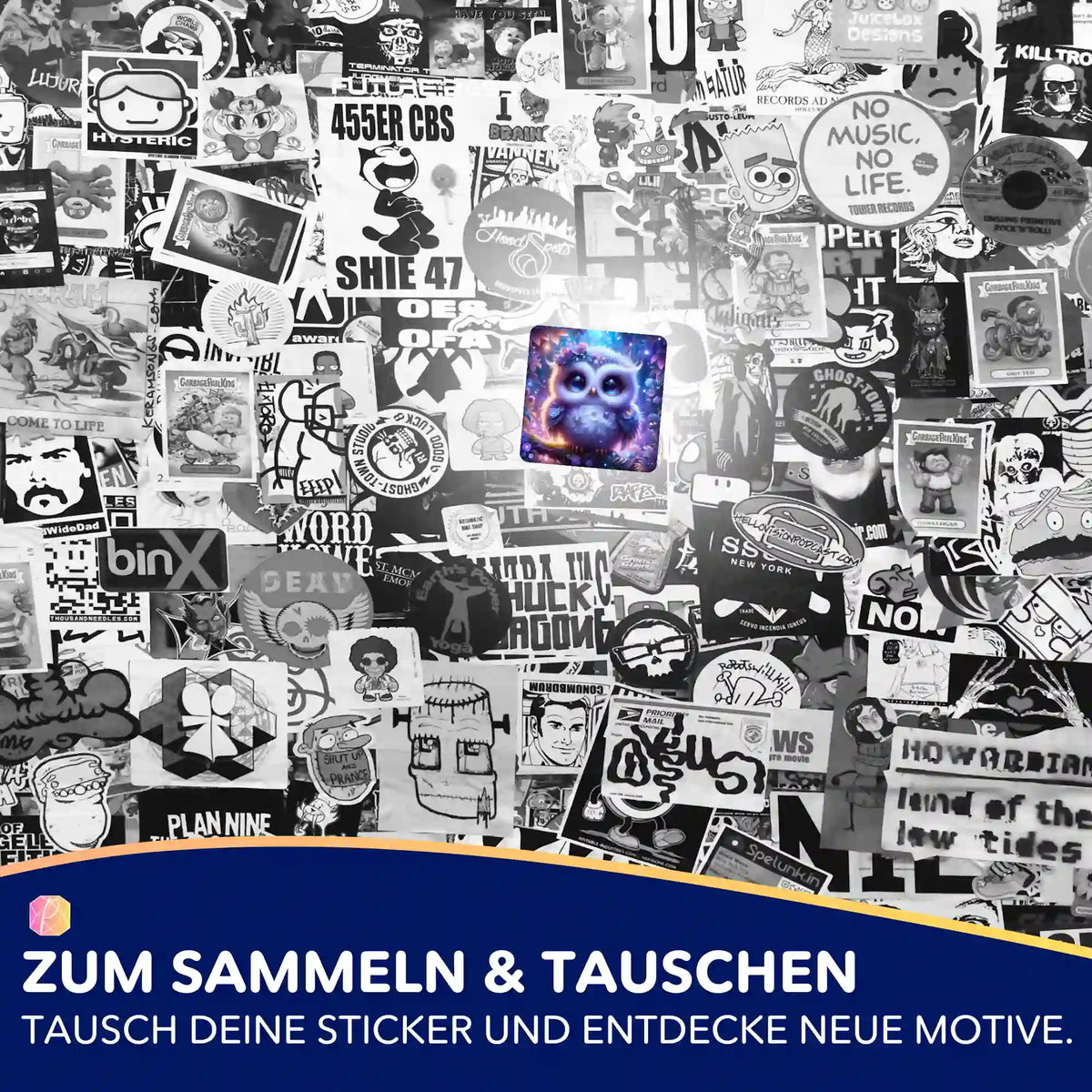 Buntes Eulen-Sticker-Set für Diamond Painting Fans und zur Organisation von Malen nach Zahlen Zubehör