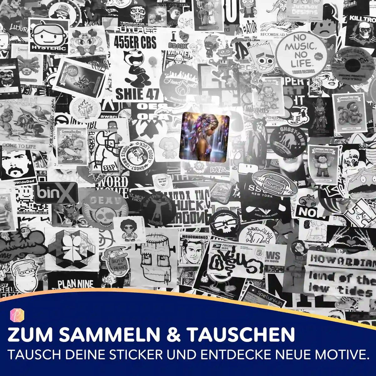 Picmondoo Sticker-Set Elysias Lied: Bunte Diamond Painting Aufkleber zur Organisation deines Bastelzubehörs.