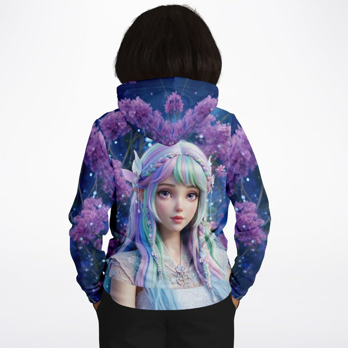 Dreamer Hoodie mit Feenprinzessin Elara Motiv, ideal für Fans von Diamond Painting und Malen nach Zahlen Kunstwerken.