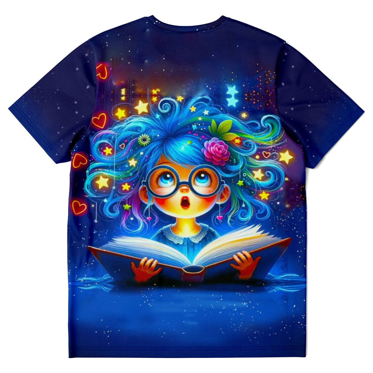 Dreamer T-Shirt Lesemaus Josephine mit magischem Motiv, ideal für Fans von Malen nach Zahlen und Diamond Painting