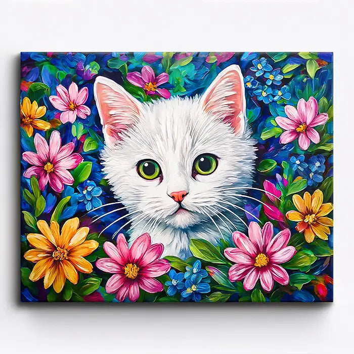 Peinture par numéros - Au cœur de la magie florale