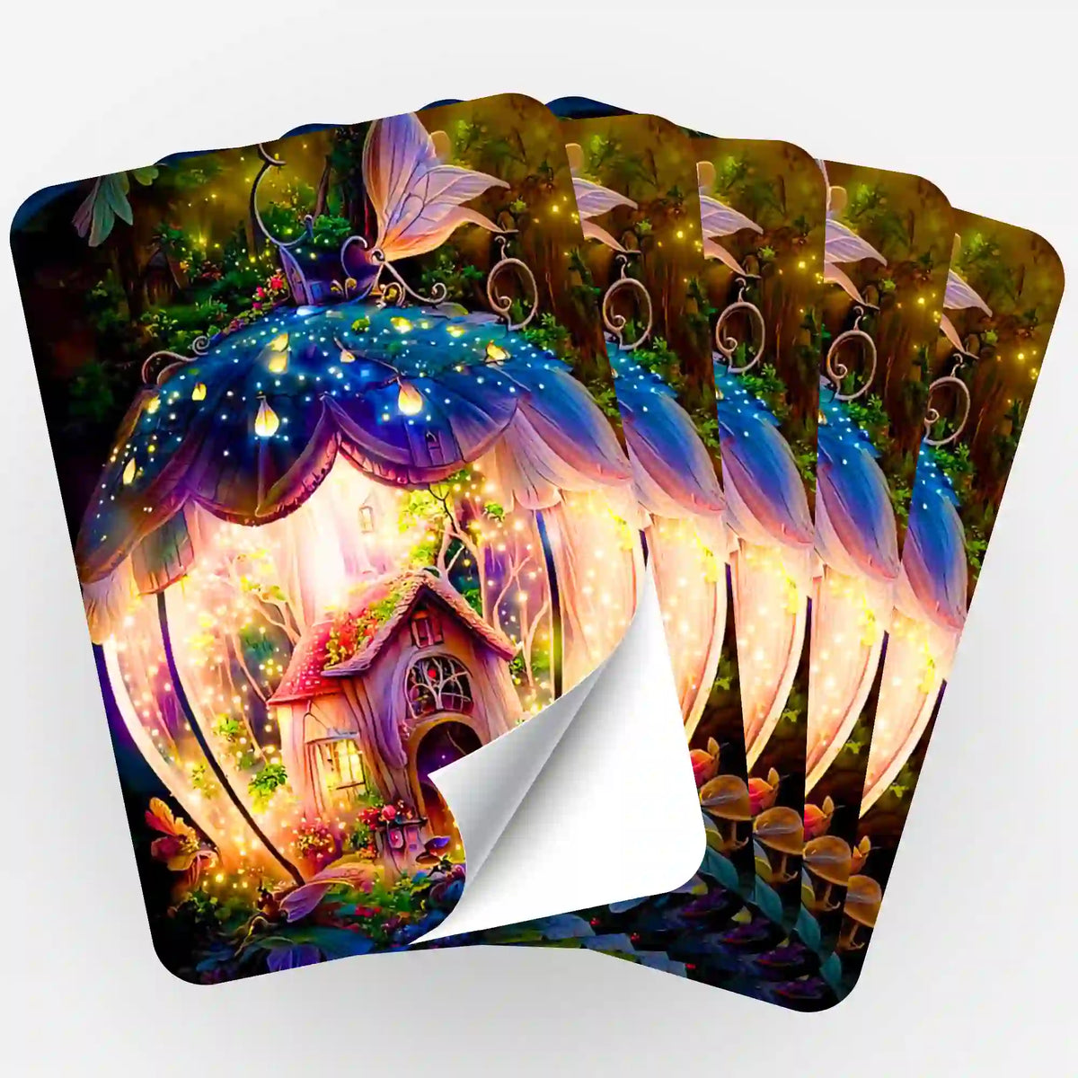 5er-Set Fantasiehaus Aufkleber zur Organisation von Diamond Painting und Malen nach Zahlen Zubehör von Picmondoo