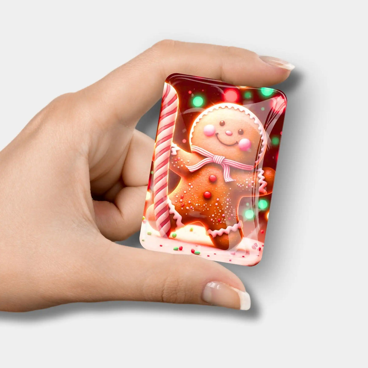 Magnetischer Lebkuchenmännchen Cover Minder aus Glas als hilfreiches Zubehör für Diamond Painting Projekte