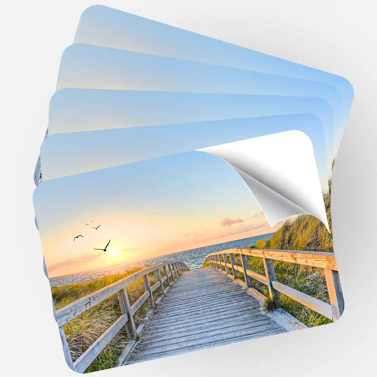 5er-Set Aufkleber Strand der Ruhe für Diamond Painting Zubehör und Malen nach Zahlen Organisation