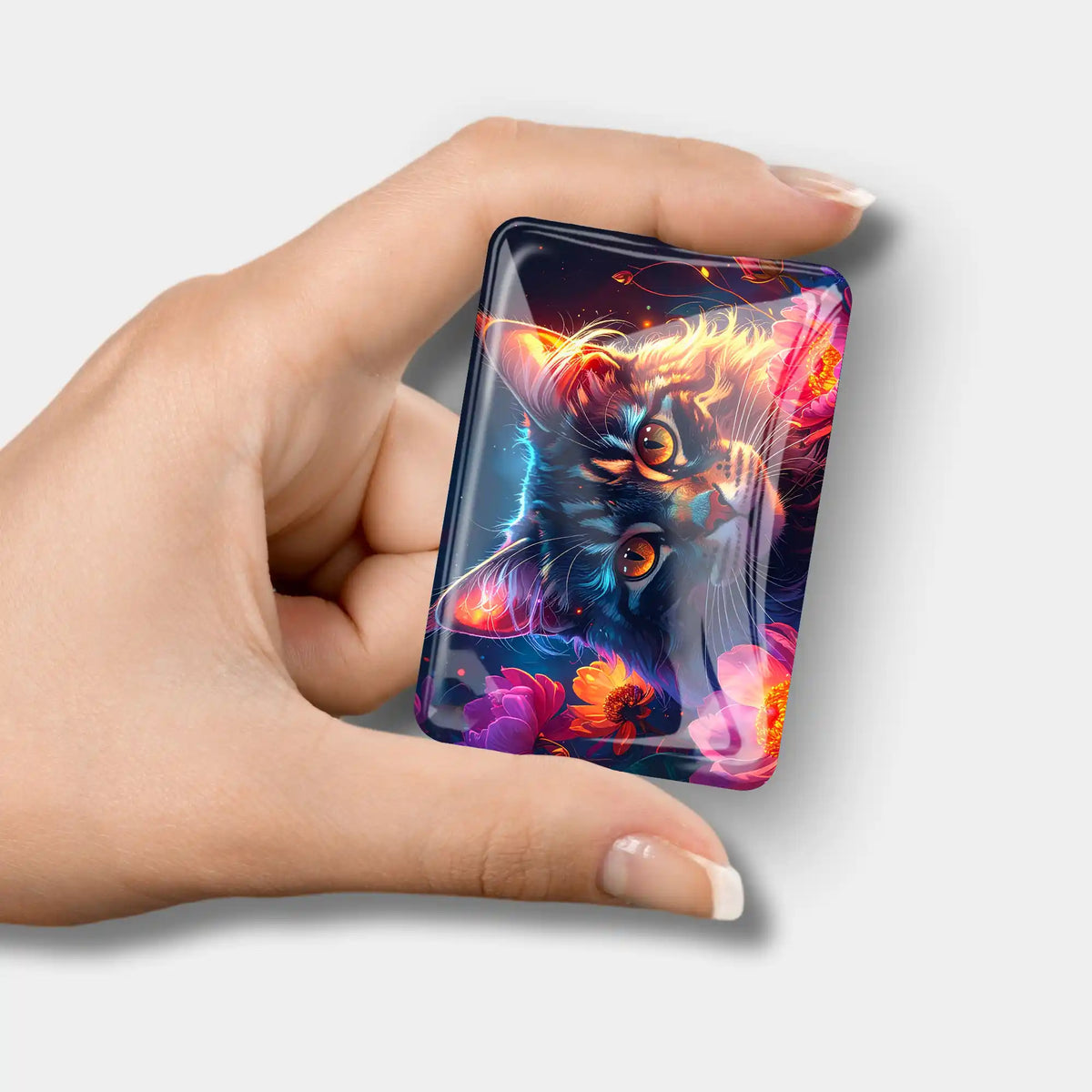 Magischer Cover Minder mit Katzenmotiv für Diamond Painting Zubehör und Diamanten Painting Projekte.