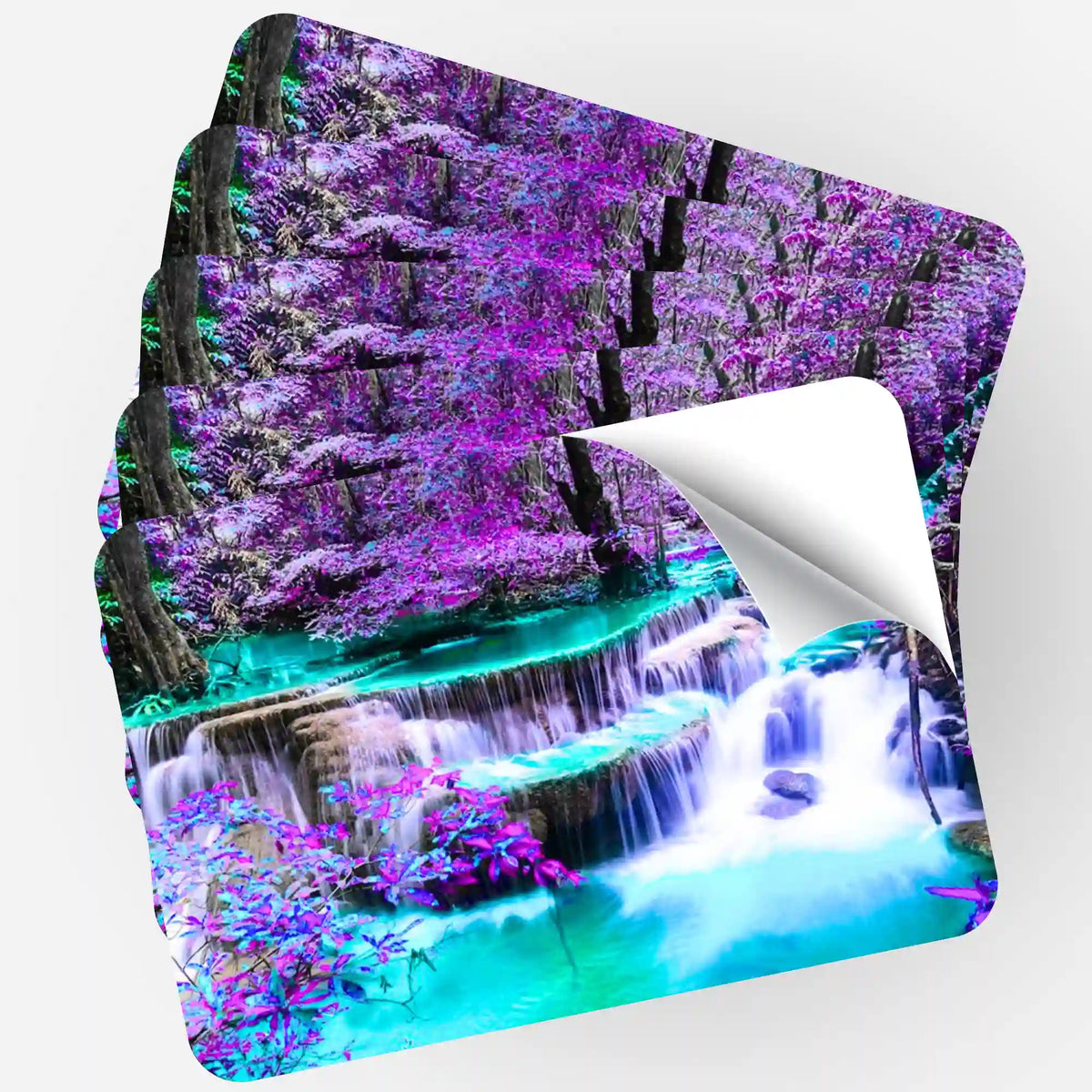 5er-Set Aufkleber mit Wasserfall Motiv für Diamond Painting und Malen nach Zahlen Zubehör von Picmondoo