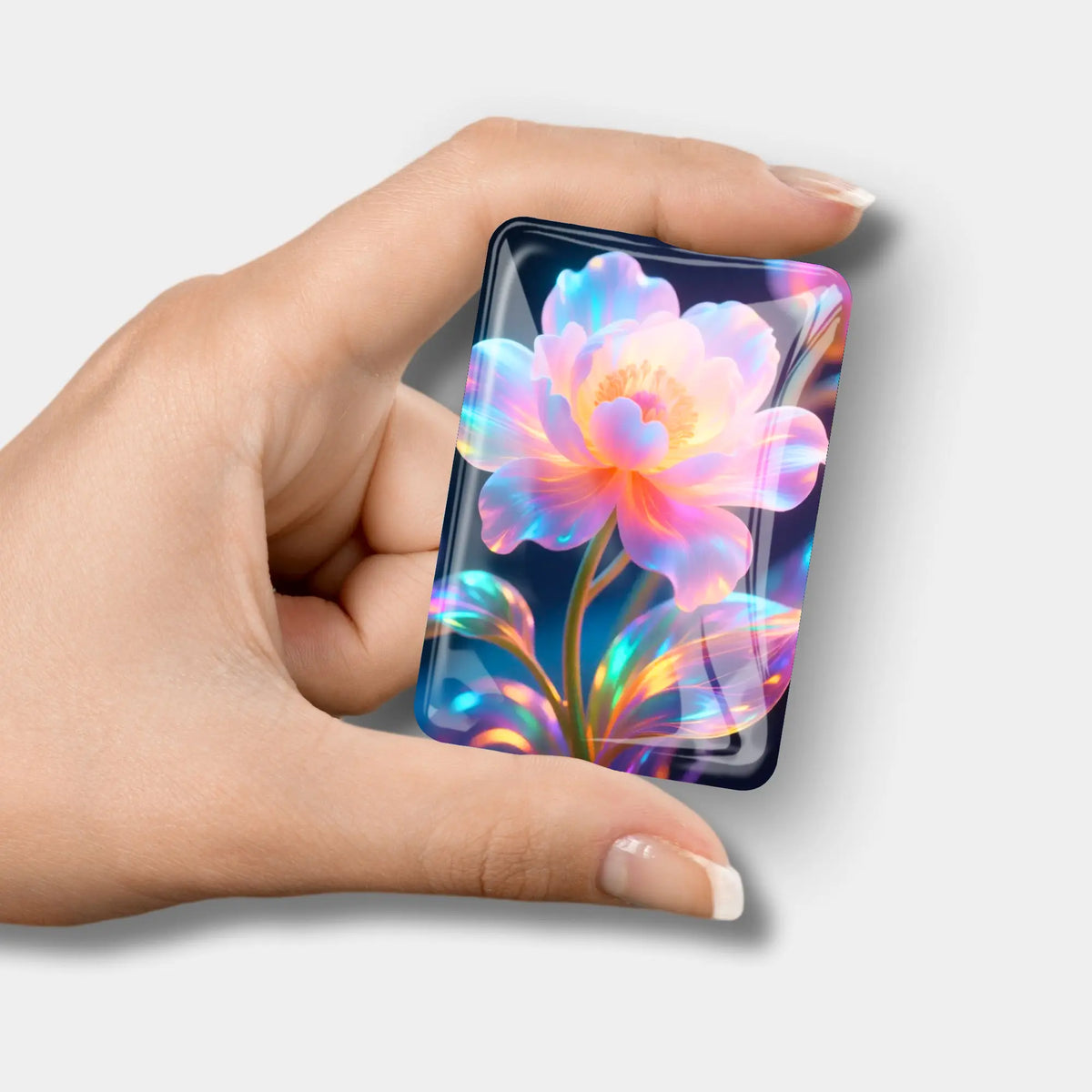 Magnetischer Cover Minder Inneres Leuchten mit Blumenmotiv als praktisches Zubehör für Diamond Painting Sets