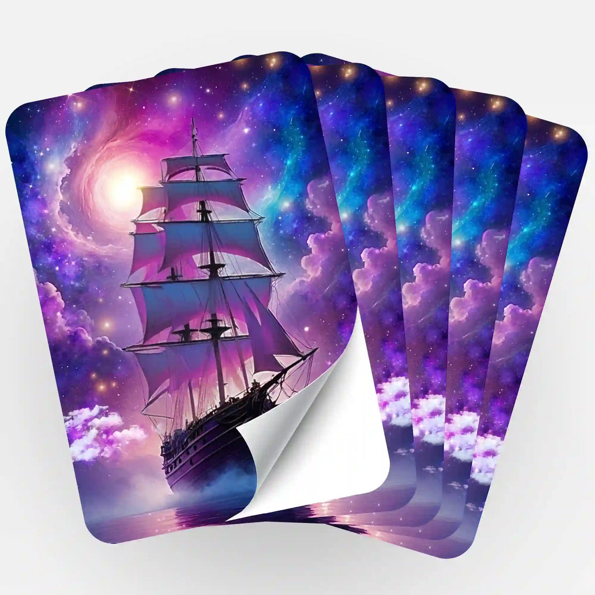Fächerartiges 5er-Set Aufkleber Starlight Ocean für Diamond Painting Zubehör und Ordnung der Diamanten