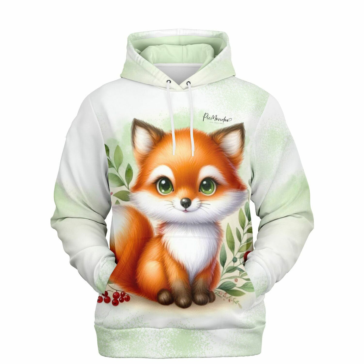 Dreamer Hoodie Freddy Füchschen mit süßem Fuchs-Motiv im Stil von Diamond Painting und Malen nach Zahlen Designs.