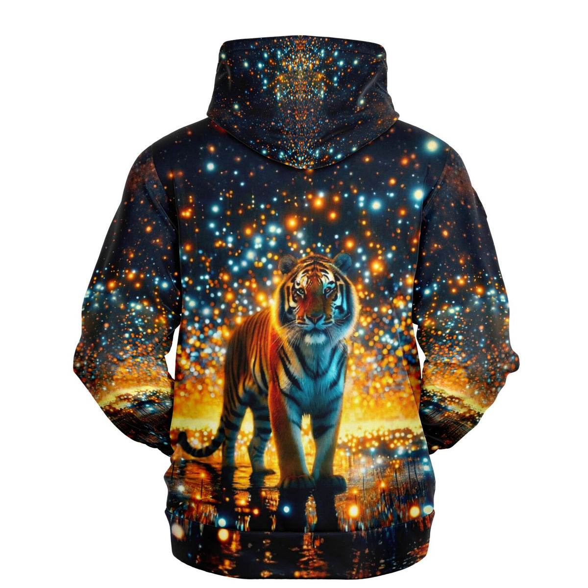 Dreamer Hoodie Sternenwächter mit leuchtendem Tiger Motiv für Fans von Diamond Painting und kreativen Designs