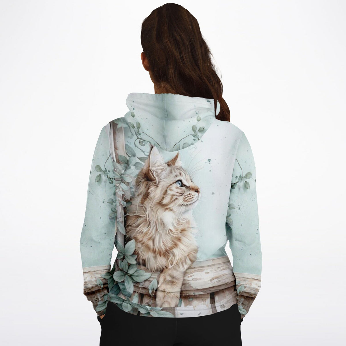 Dreamer Hoodie mit Kater Casimo Motiv von Susen Pfifferling, ideal für Fans von Diamond Painting und Kunstmotiven