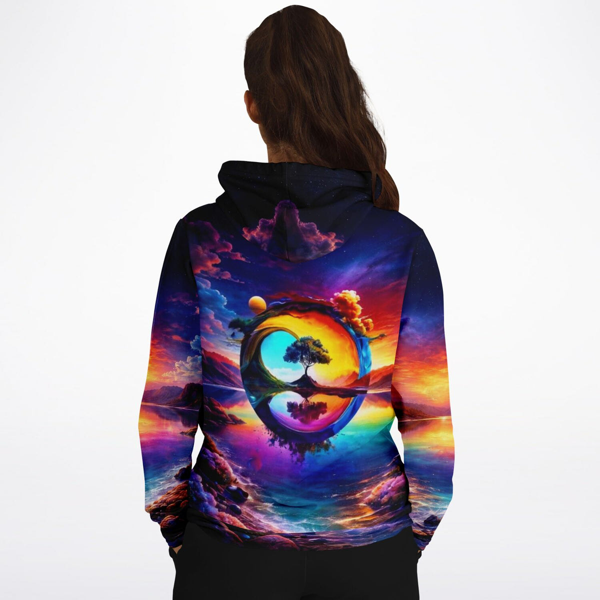 Dreamer Hoodie mit farbenfrohem Fantasy-Motiv. Ideal für Fans von Diamond Painting und kreativen Malen nach Zahlen Designs.