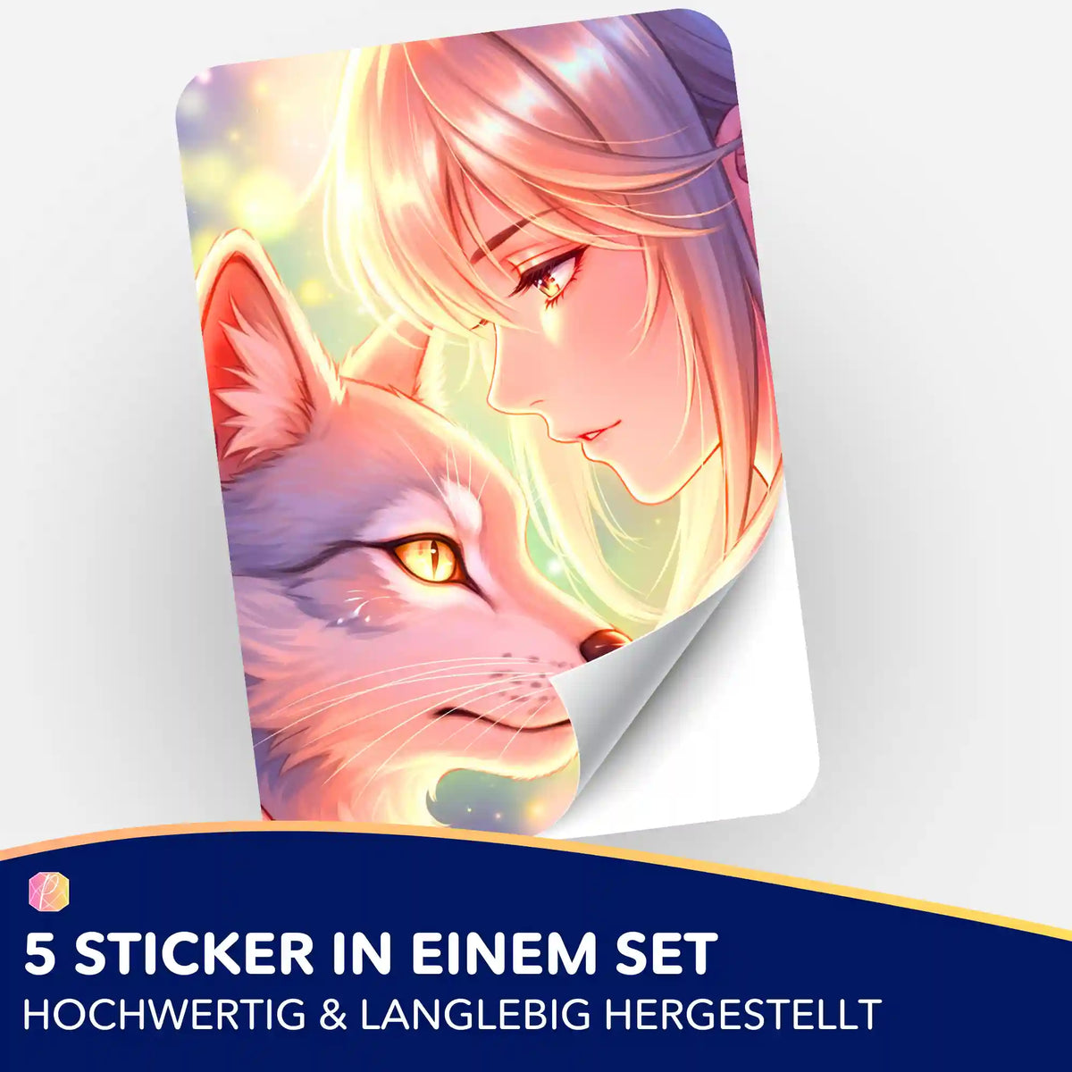 5er-Set Aufkleber Bedingungsloses Vertrauen, passend für Diamond Painting und Bastelzubehör von Picmondoo