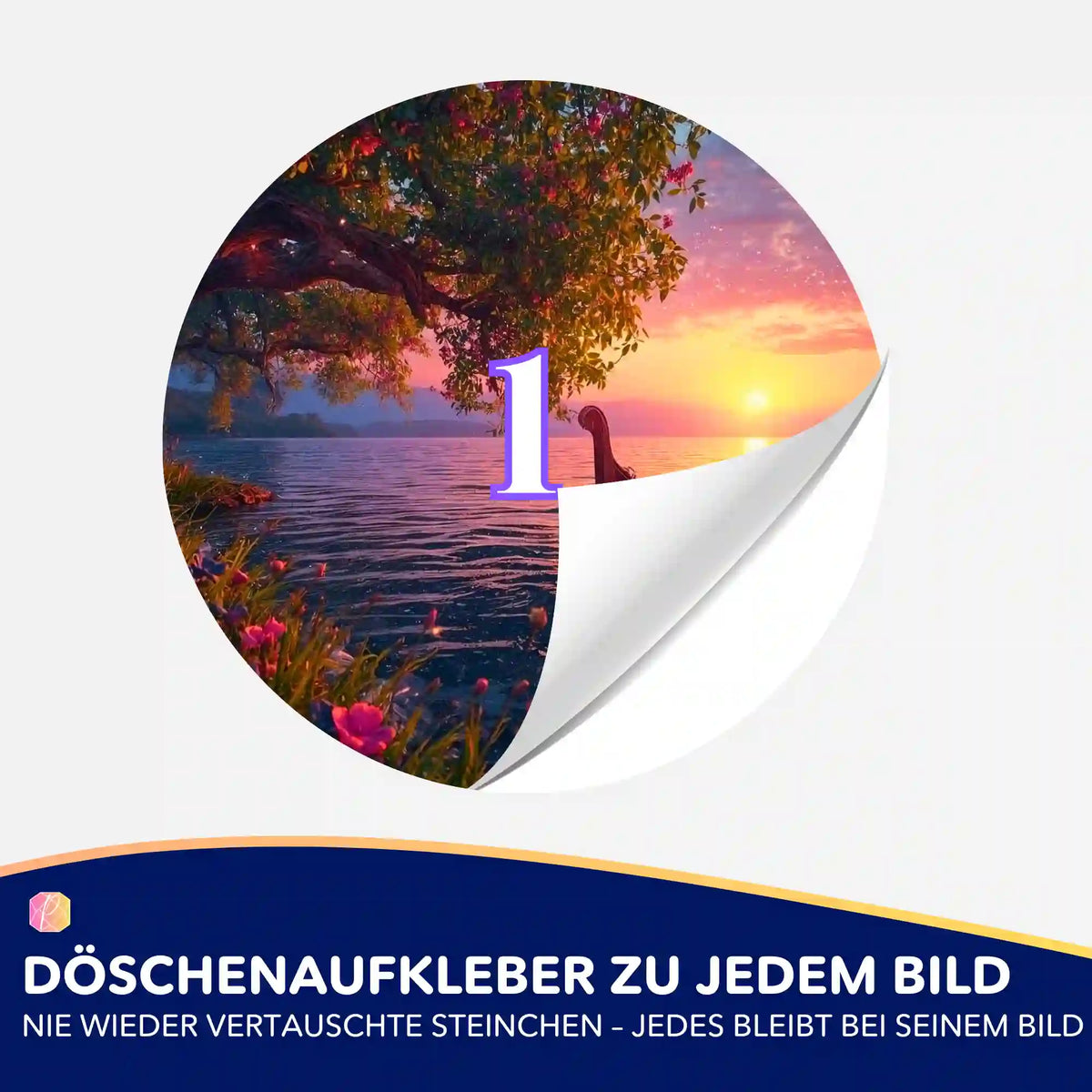 Döschenaufkleber mit Naturmotiv für Diamond Painting Zubehör zur einfachen Sortierung der Steinchen