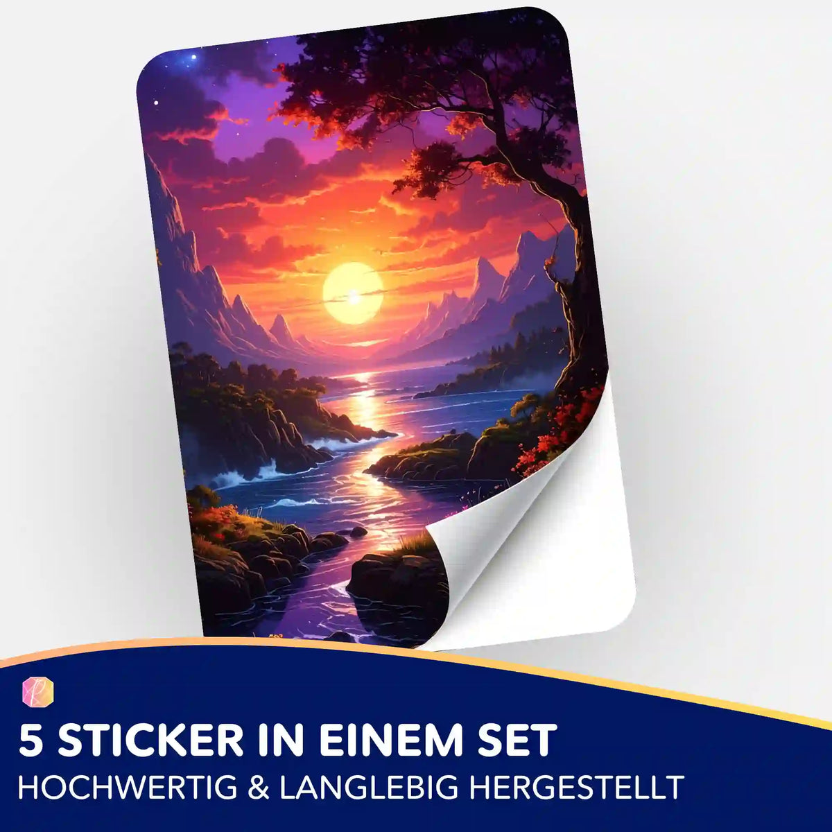 Picmondoo Sticker-Set Melodie des Lichts als Zubehör für Diamond Painting und Malen nach Zahlen Hobby-Organisation