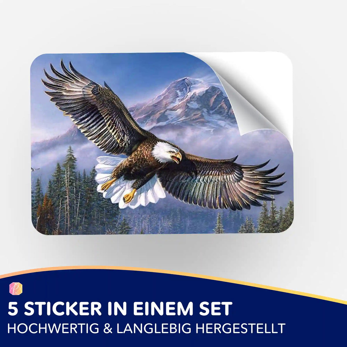5er-Set Sticker Adler der Berge für Diamond Painting und Bastelzubehör zur Organisation von Malen nach Zahlen Sets