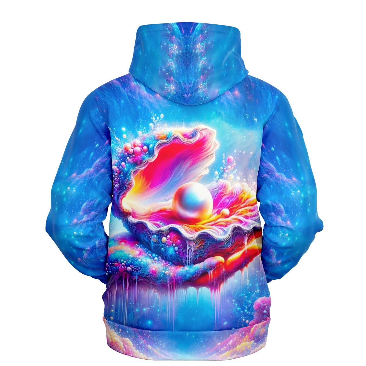 Dreamer Hoodie Zauber des Meeres mit farbenfroher Muschel-Illustration im Stil von Diamond Painting Motiven