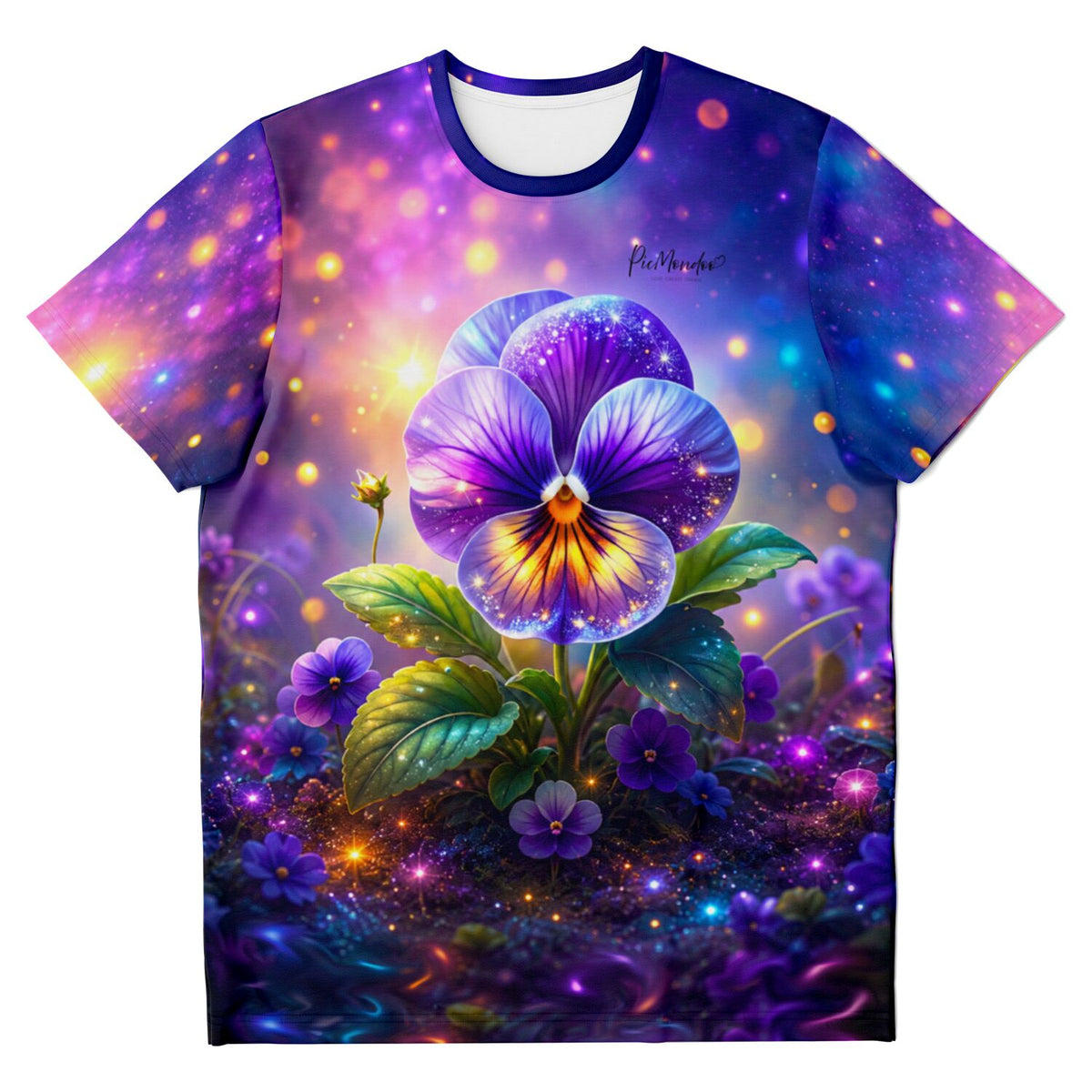 T-Shirt Dreamer mit Sternenveilchen Motiv inspiriert von Diamond Painting und Malen nach Zahlen Designs in Lila