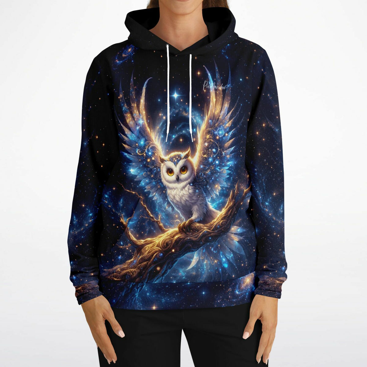 Dreamer Hoodie mit Eulen-Motiv im Galaxie-Design – passend zu unseren kreativen Diamond Painting und Malen nach Zahlen Sets