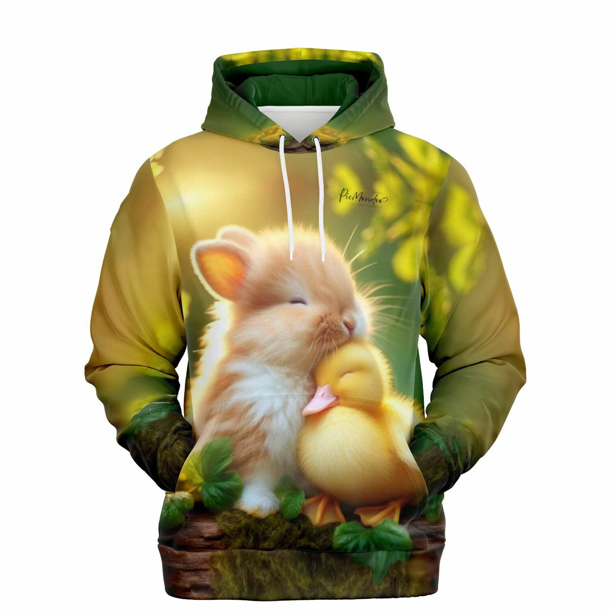 Dreamer Hoodie mit niedlichem Häschen und Küken Motiv, perfekt für Fans von Malen nach Zahlen und Diamond Painting