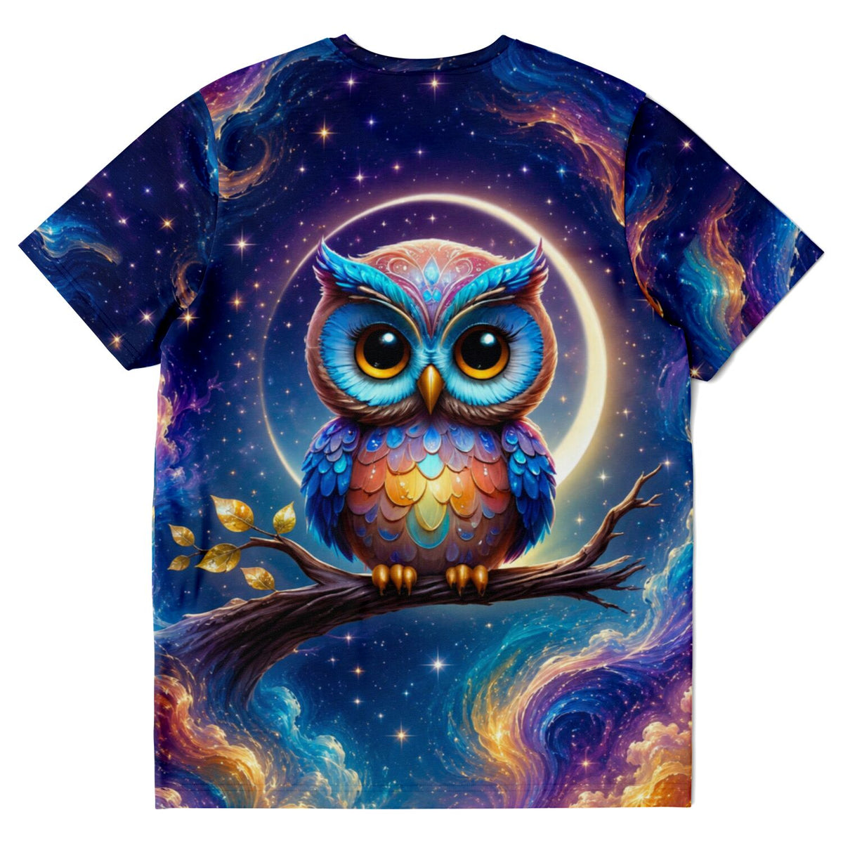 Dreamer T-Shirt mit Owl Oskar Motiv, farbenfrohe Eule im Weltraum-Design passend zu Diamond Painting und Malen nach Zahlen