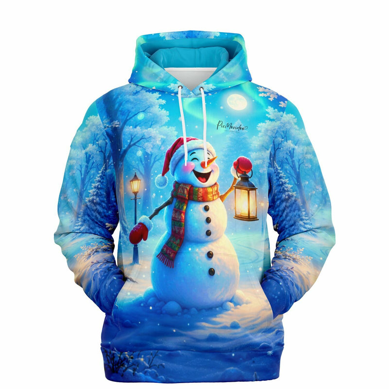 Dreamer Hoodie mit winterlichem Schneemann-Motiv, perfekt für Fans von Diamond Painting und Malen nach Zahlen