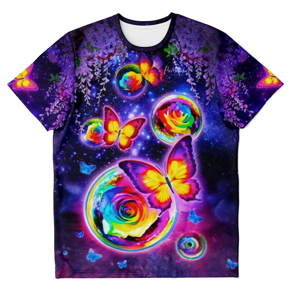 T-Shirt mit Schmetterlingstanz im Mondschein Design, inspiriert von unseren kreativen Diamond Painting Motiven.