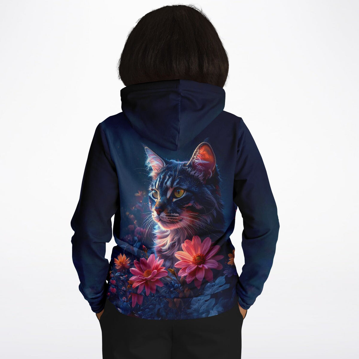 Dreamer Hoodie Segen der Bastet mit Katzenmotiv, inspiriert durch Diamond Painting Kunst und Malen nach Zahlen Designs