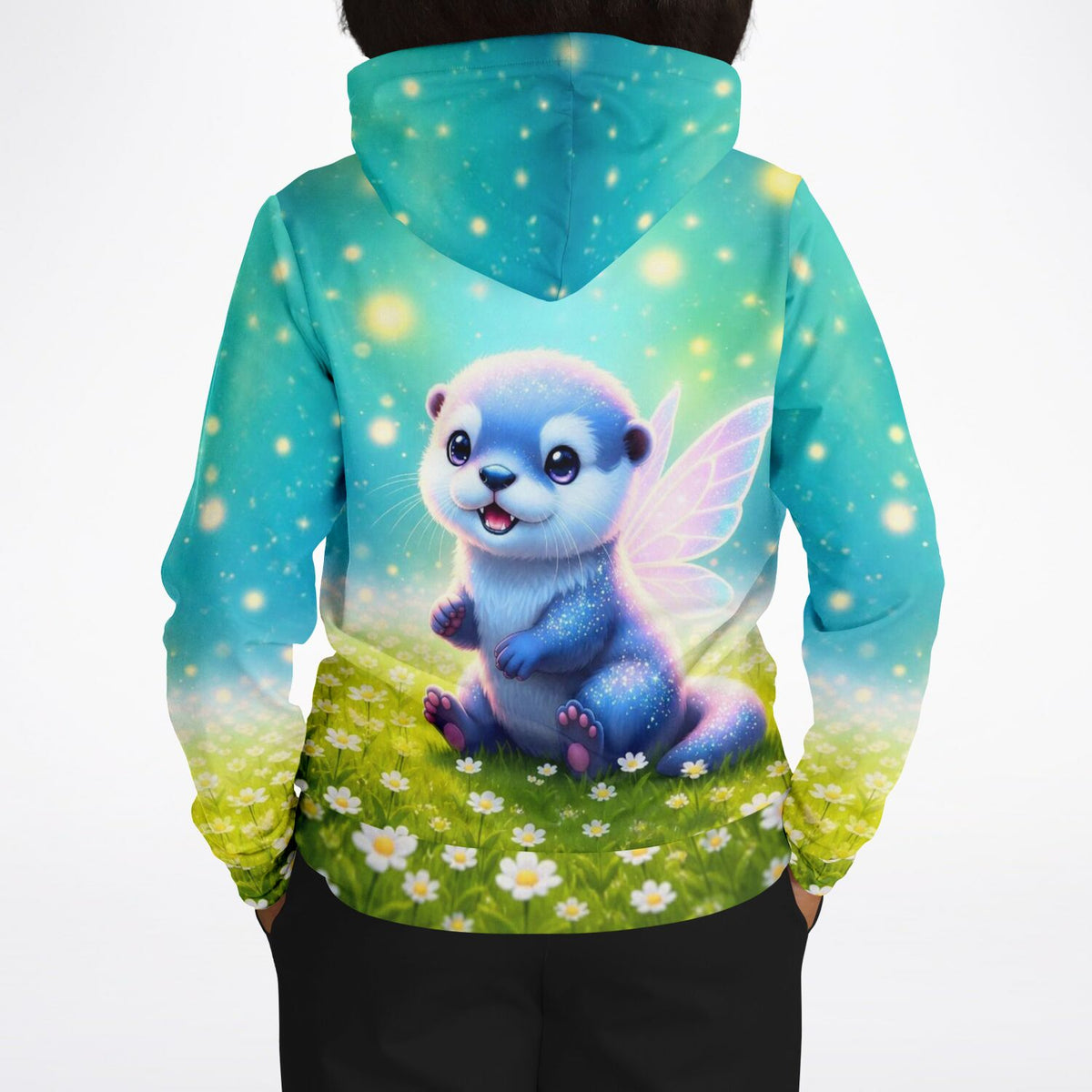 Dreamer Hoodie mit niedlichem Feenotter Mira Motiv, perfekt für Fans von Diamond Painting und süßen Fantasy-Designs.